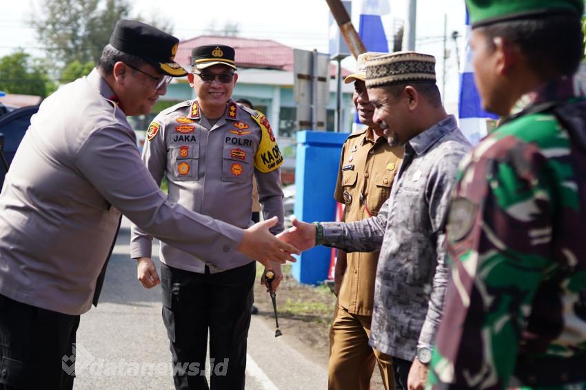 Kapolda Aceh Tinjau Pos Pelayanan Ops Lilin Seulawah di Terminal Kota Sigli
