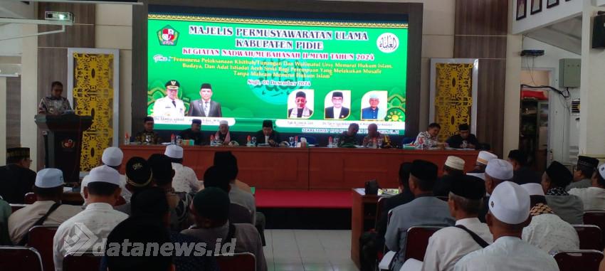 MPU Pidie Gelar Kegiatan Nadwah Mubahasah Ilmiah Tahun 2024