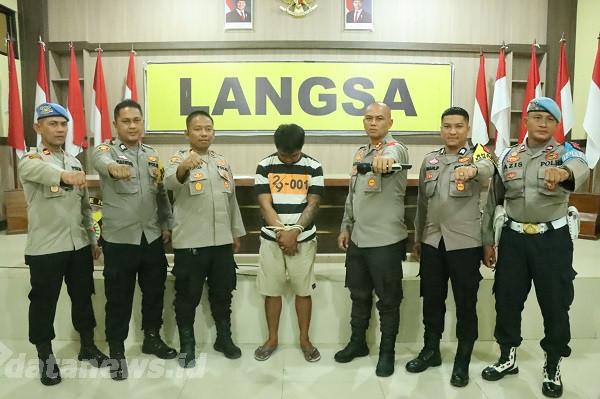 Tersangka Pembunuhan Siswi MTsn Tanah Datar Sumbar Ditangkap Polres Langsa