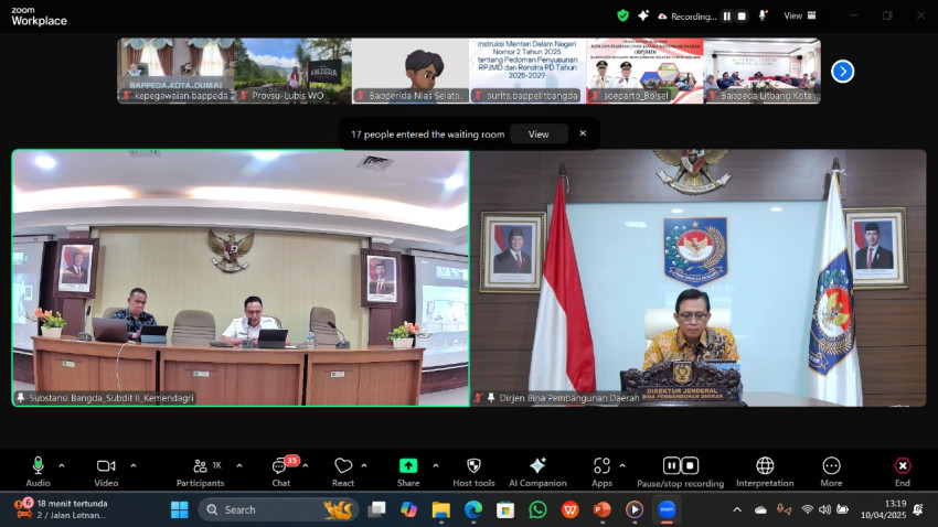 Pemerintah Instruksikan Kepala Daerah Baru Segera Susun RPJMD dan Renstra