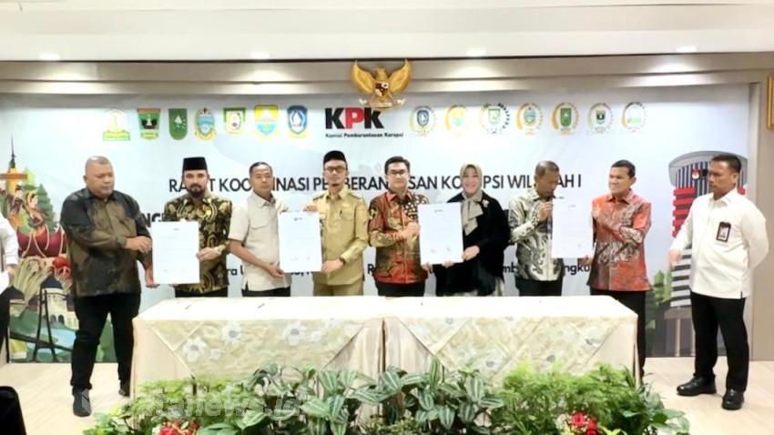 Wali Kota Illiza Ikuti Rakor Pemberantasan Korupsi di Gedung KPK