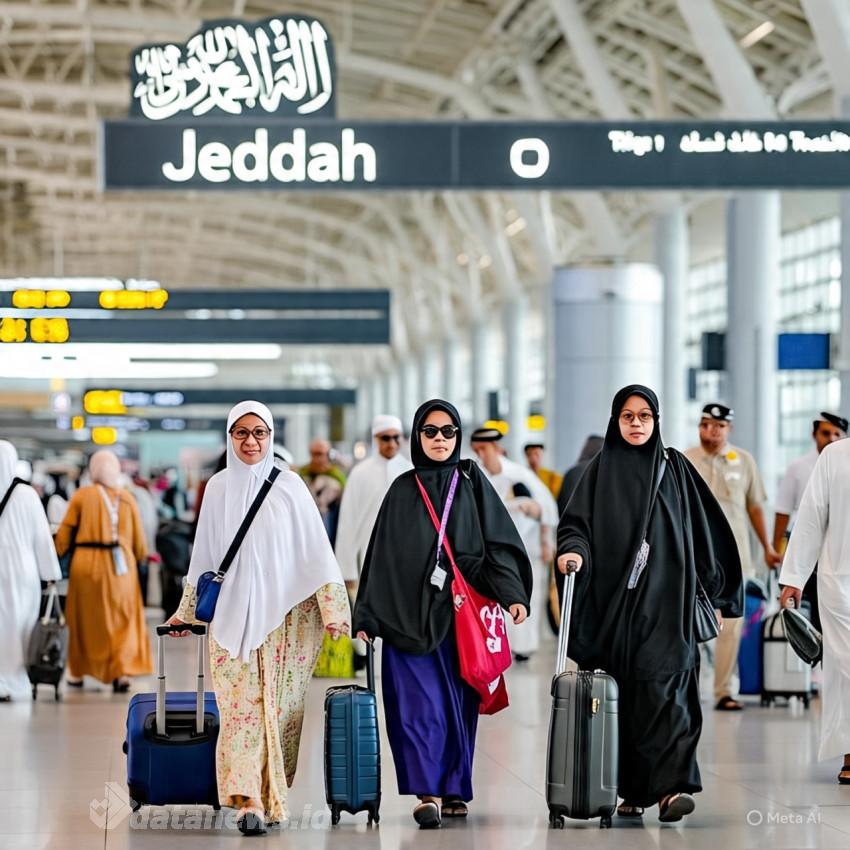 Calon Jemaah Haji Pidie Tiba di Jeddah Saudi Arabia