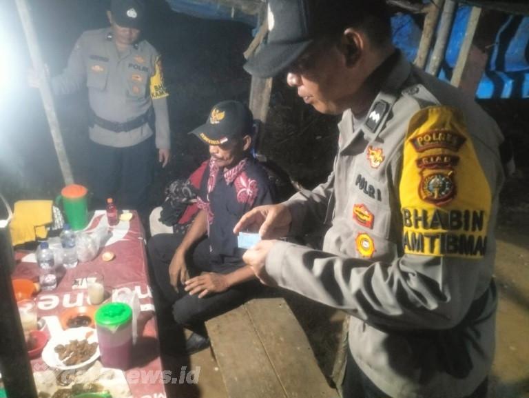 Polsek Bagan Sinembah Patroli dan Razia di Pakter Tuak, Nihil Gangguan Kamtibmas