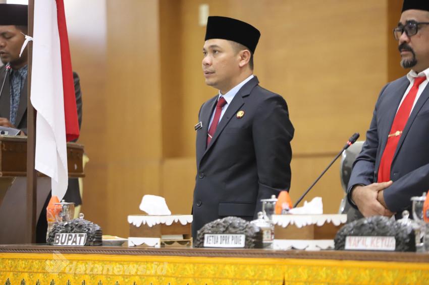Wabup Pidie Hadiri Rapat Paripurna DPRK