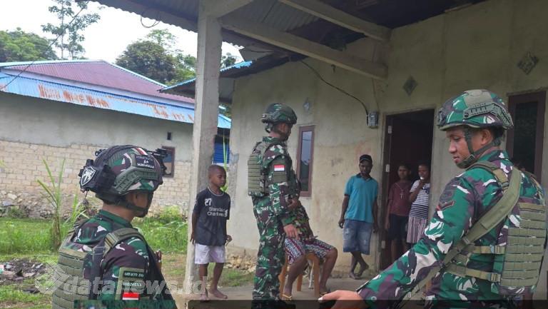 Satgas Pamtas Yonif 763/SBA Pos Kumurkek Gelar Anjangsana dan Pemeriksaan Kesehatan Gratis untuk Warga