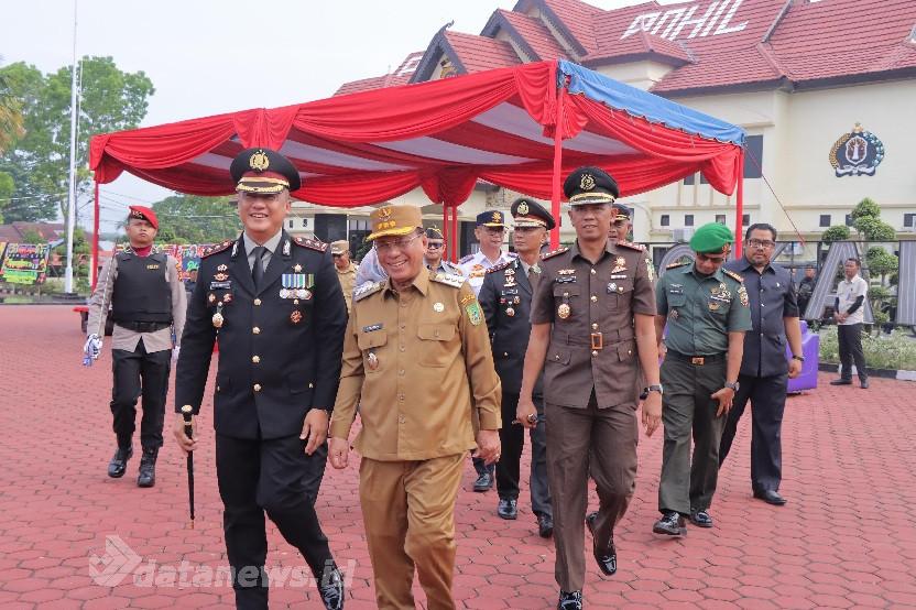 Kapolres Rohil Pimpin Upacara Peringatan Hari Bhayangkara ke-79 Tahun 2025