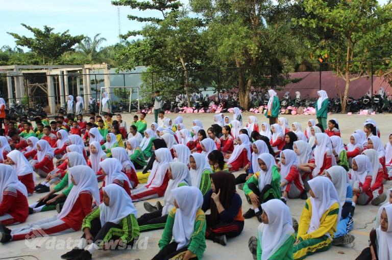 Polsek Bagan Sinembah Sosialisasi Narkoba, Kenakalan Remaja dan Safety Driving di Sekolah