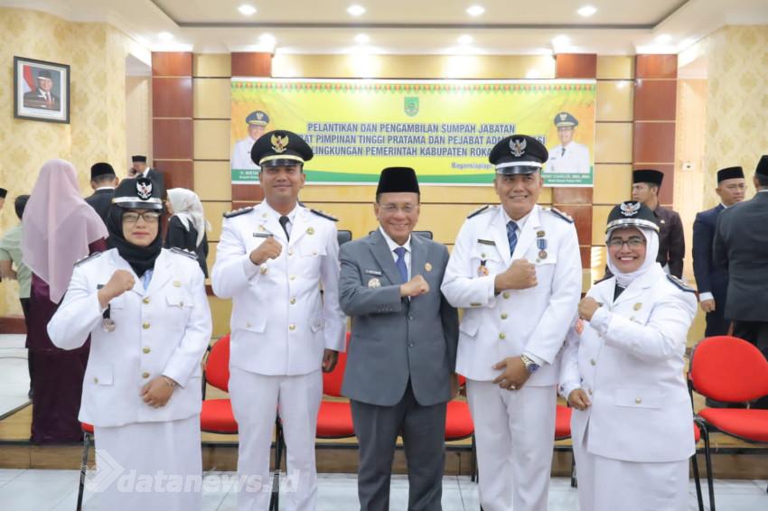 Bupati Rohil Lantik Camat Bagan Sinembah Raya