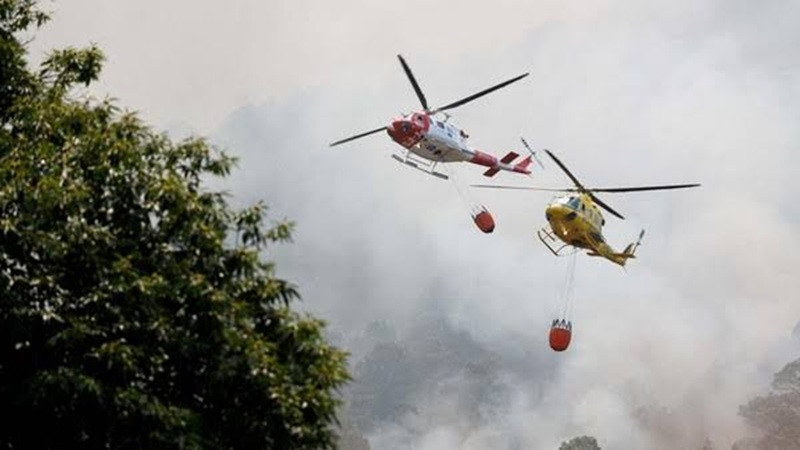 Bantu Padamkan Karhutla di Riau, 2 Helikopter Didatangkan dari Palembang