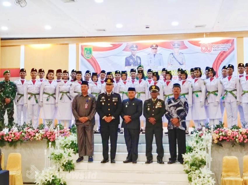 Danramil 03/Bagan Sinembah Kukuhkan 30  Paskibraka Kecamatan Bagan Sinembah