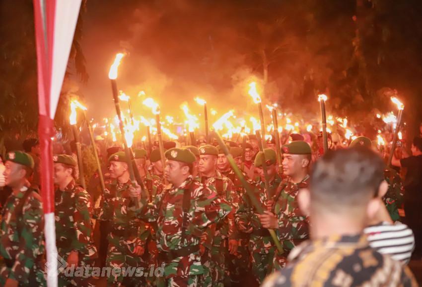 Kapolres Pidie Lepas Upacara Taptu HUT Ke-80 RI