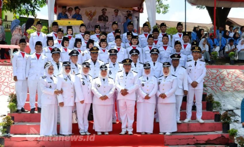 Upacara HUT Ke-80 RI Kecamatan Bagan Sinembah Berlangsung Khidmat