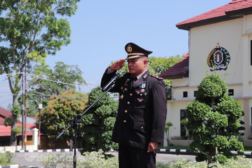 Waka Polres Rohil Pimpin Upacara HUT KE-80 RI Penuh Khidmat