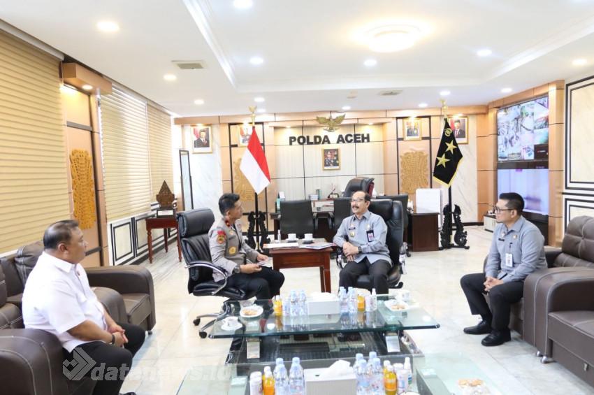 Kapolda Terima Audiensi Kakanwil Kemenkum Aceh, Bahas Sinergi Penegakan Hukum