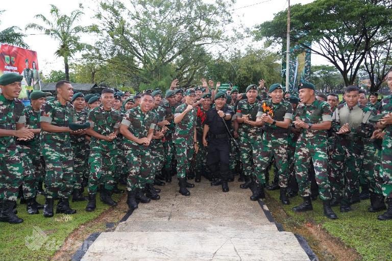 Pangdam XVIII/Kasuari Kunjungi Yonif 762/VYS : Teguhkan Semangat Dan Profesionalisme Prajurit