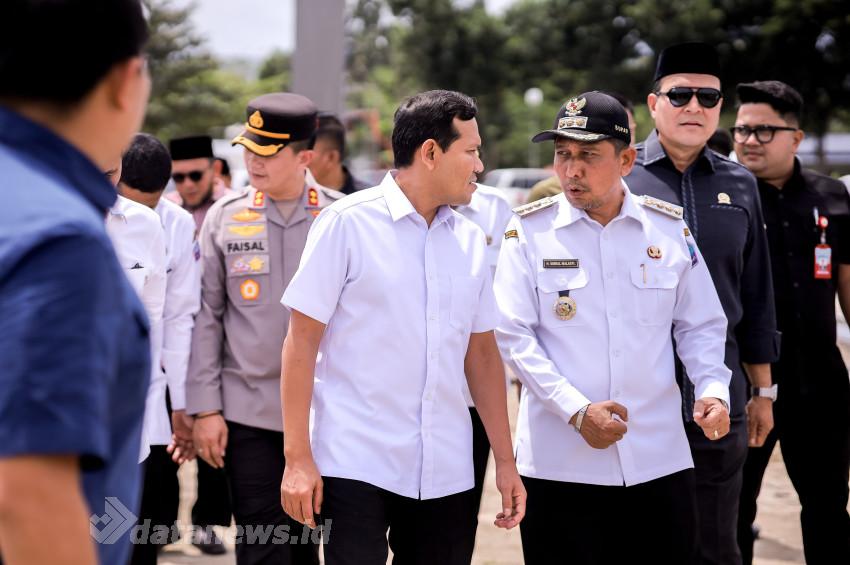 Meusyuhue, Wagub Aceh Tinjau Kesiapan Arena MTQ di Pidie Jaya