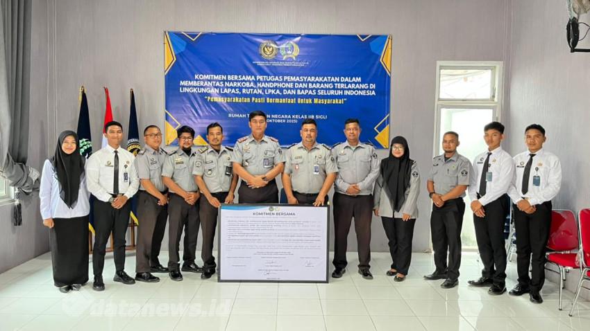 Rutan Sigli Sepakat Teken Komitmen Bersama Pertegas Perangi Narkoba