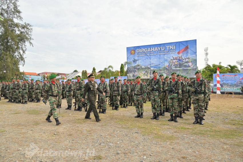 Kodim 0102/Pidie Gelar Upacara HUT ke-80 TNI
