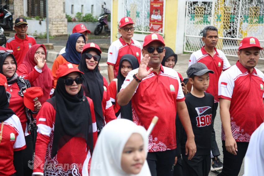 Edukasi Nilai Kepahlawanan, Dinsos Aceh Gelar Jalan Santai