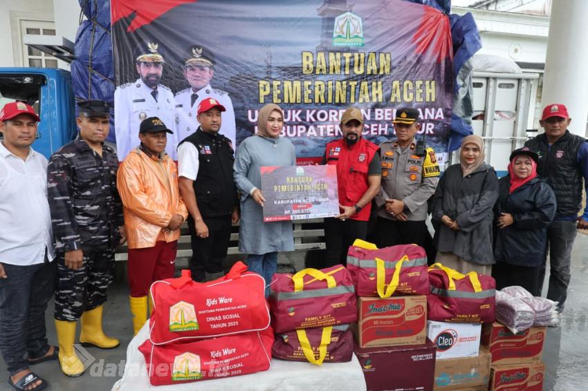 Pemerintah Aceh Salur Rp.360.672.000 Bantuan Logistik Banjir Ke Aceh Timur