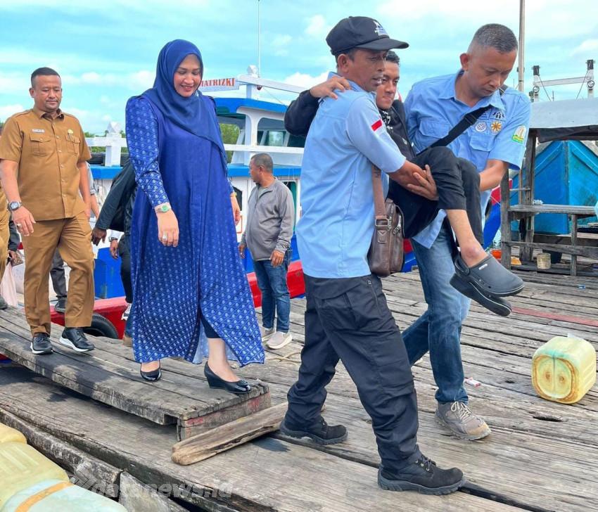 Istri Gubernur Aceh Jemput Rahmad Akbar Warga Lumpuh Layu