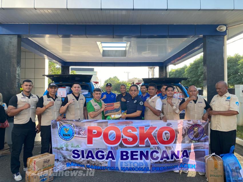 BNNP Aceh Salurkan Bantuan Sembako dan Pakaian ke Daerah Terdampak Banjir