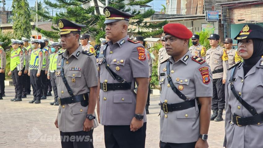 Kabag Ops, Kabag SDM, Kabag Log, dan Kasat Reskrim Polres Langsa Resmi Dimutasi