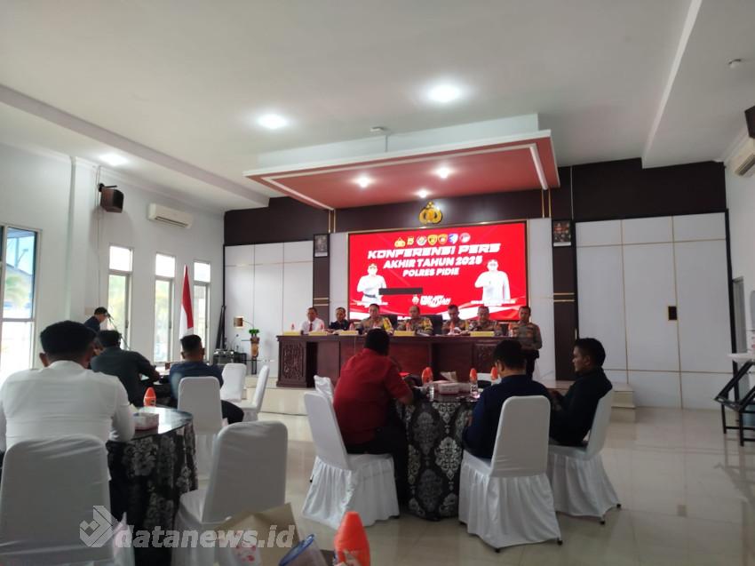 Sepanjang 2025, Polres Pidie Tangani 325 Kasus Kriminal