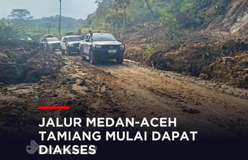 Jalur Medan-Aceh Tamiang Mulai Dapat Diakses