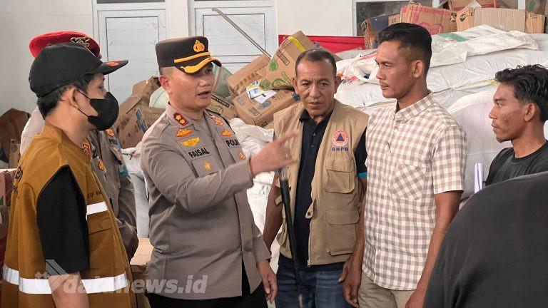 Kapolres Pidie Jaya Dampingi Bupati Cek Stok Logistik