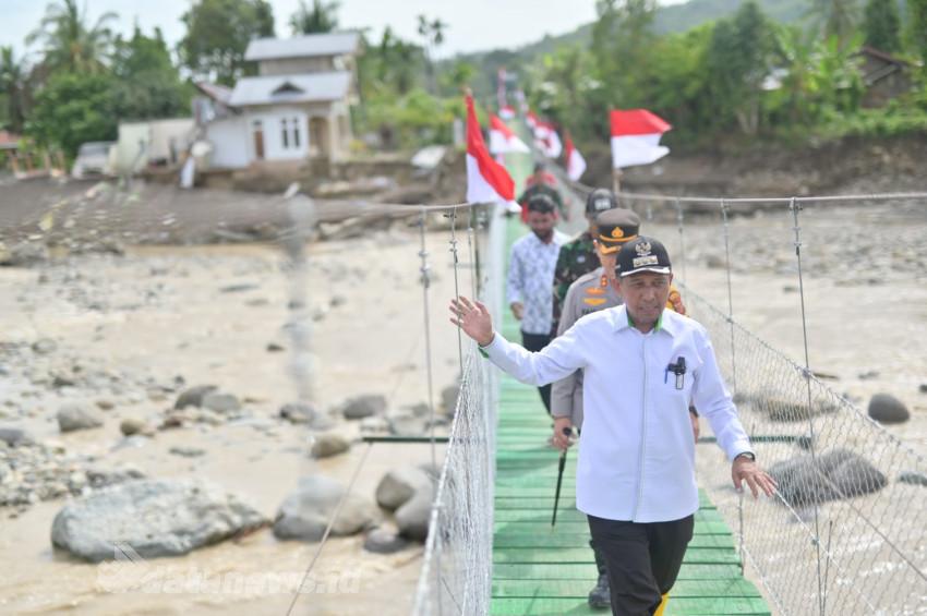 Jembatan Blang Awe Pijay Rampung, Bupati, Dandim dan Kapolres Ikut Meninjau