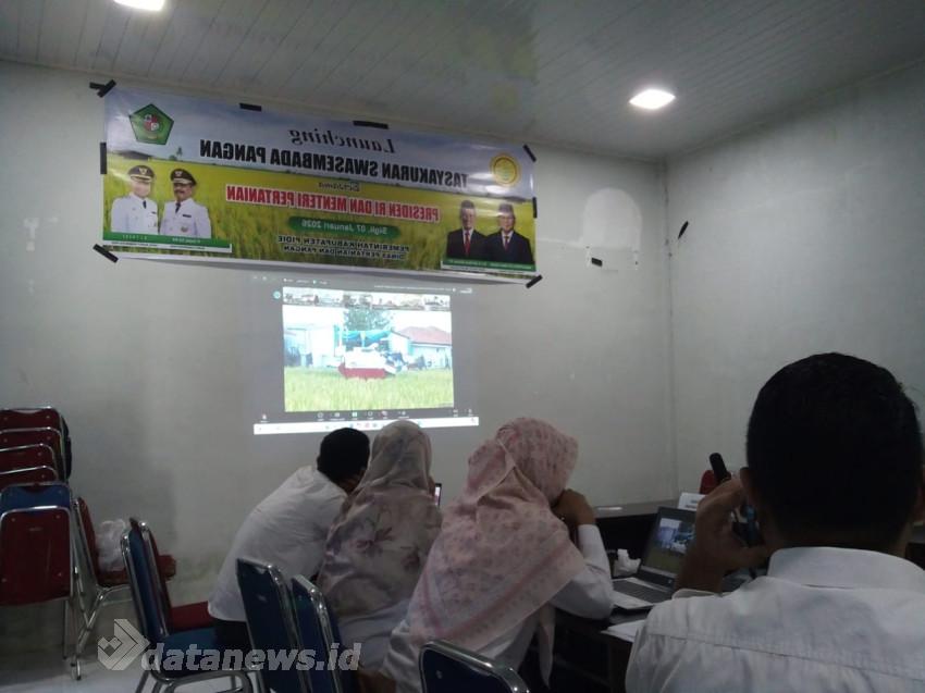 Daring bersama Presiden dan Kementan RI, Pidie Launching Tasyakur Swasembada Pangan