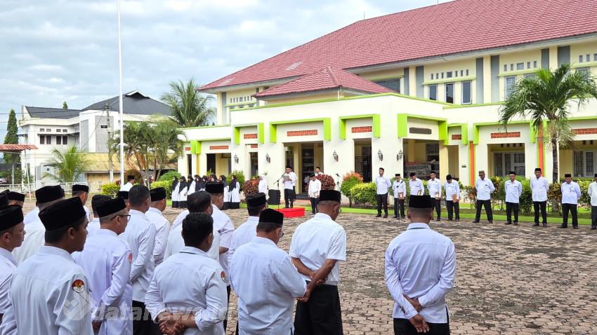 Kakan Kemenag Pidie Jaya Pimpin Apel HAB ke-80