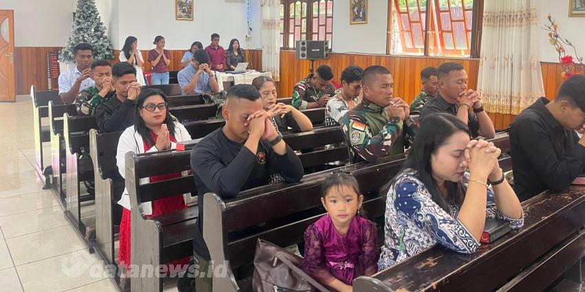 Pererat Persaudaraan, Satgas Yonif 112/DJ Ibadah Bersama Warga Mulia