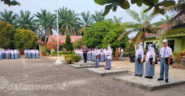 Goes To School di Sekolah, Polsek Bagan Sinembah Pesan Ke Siswa  Jangan Judi Online  Serta Balap  Liar dan Narkoba