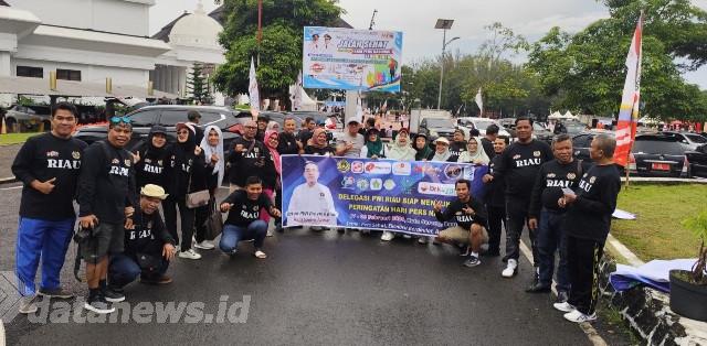 HPN 2026 Banten, Rombongan PWI Riau Meriahkan Jalan Sehat