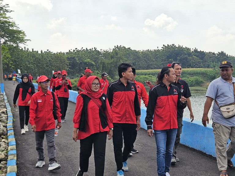 Fraksi PDI Perjuangan DPRD Lamongan Lakukan Mitigasi Kemarau Ekstrem 2026, Tinjau Waduk Prijetan dan Galakkan Penghijauan
