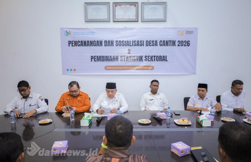 Sekda Pidie Jaya Buka Sosialisasi Pembinaan Statistik Sektoral Dan Pencanangan Desa Cantik 2026