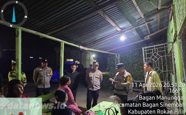 Kapolsek Bagan Sinembah AKP Gian Pimpin KRYD, Antisipasi C3 Serta Patroli di Perbatasan Riau-Sumut