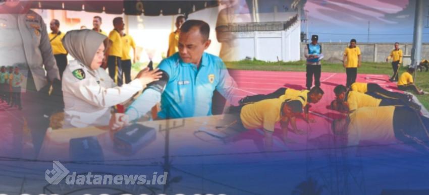 Kapolres Pidie Pimpin Langsung Kegiatan Kesamaptaan Personel