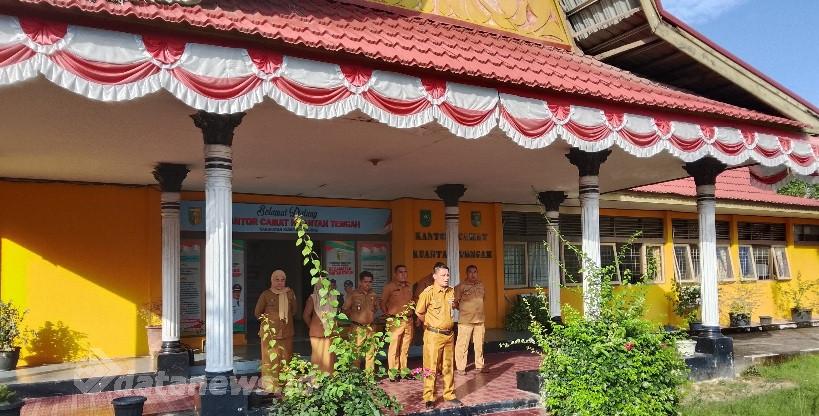 Pemcam Kuantan Tengah Gelar Apel Pagi, Fokus pada Disiplin Kerja