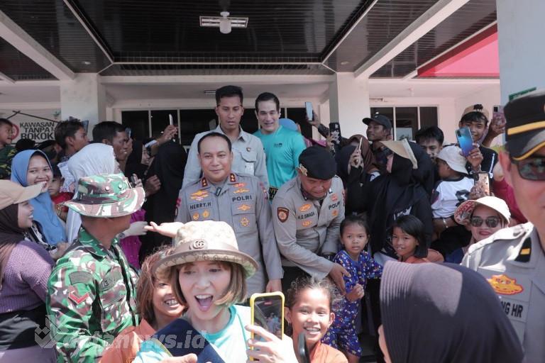 Pasca Demostran, Kapolda Riau Cooling System di Panipahan serta Hadirkan Duta Anti Narkoba