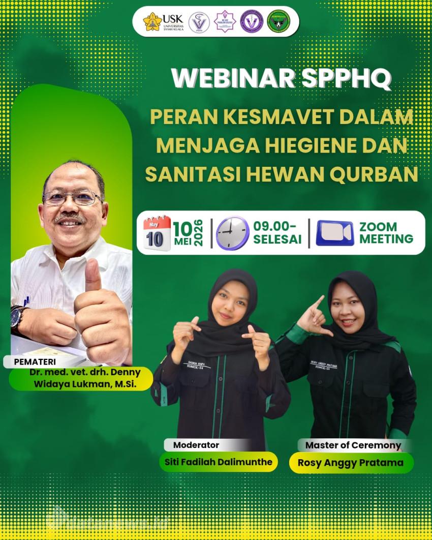 FKH USK Perkuat Edukasi Qurban ASUH melalui Webinar SPPHQ 2026