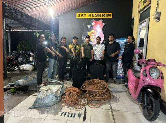 Dua Pelaku Pencurian Kabel PT Petronesia Benimel Berhasil Diamankan Polres Rohil