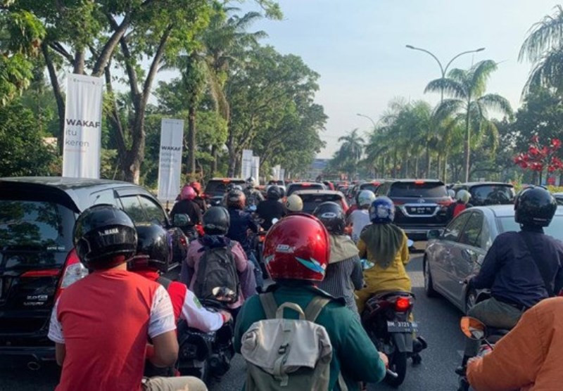 Antisipasi Kemacetan Saat Libur Panjang, Arus Kendaraan di Kota Pekanbaru Diawasi Ketat