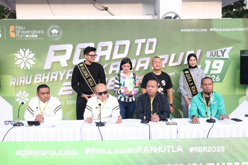 Saat Riau Terancam Musim Panas, Bhayangkara Run 2026 Gaungkan Perang Lawan Karhutla