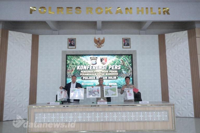 Polres Rohil Tegas Lindungi Hutan Mangrove, Satu Pelaku Pembukaan Lahan Ilegal Ditangkap