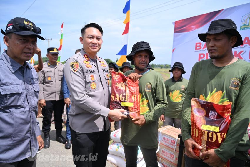 Polda Aceh dan Petani Muda Aceh Gelar Tanam Jagung Raya di Pidie, Dukung Swasembada Pangan Nasional