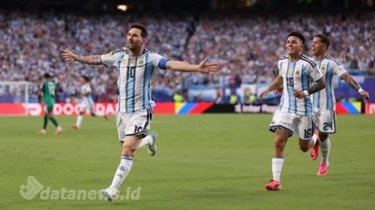 Messi Menggila! Hattrick ke Gawang Aljazair, Argentina Menang 3-0