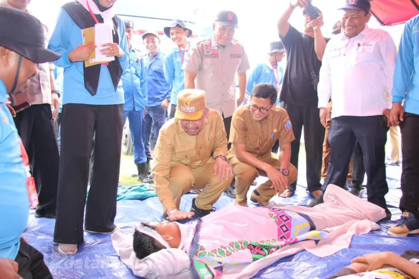 Bupati Pidie Jaya Kukuhkan 60 Taruna Muda Siaga Bencana, Perkuat Ketangguhan Gampong Hadapi Bencana